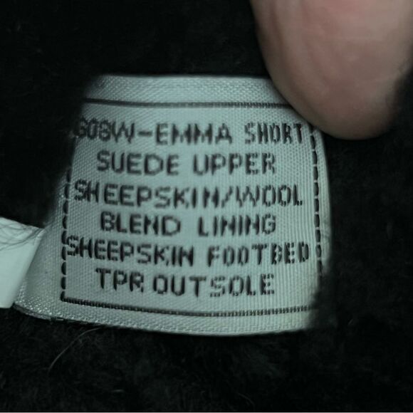 Bearpaw short Elle boots black Sz 7 women - Picture 12 of 13